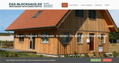 Desktop Screenshot of das-blockhaus.de